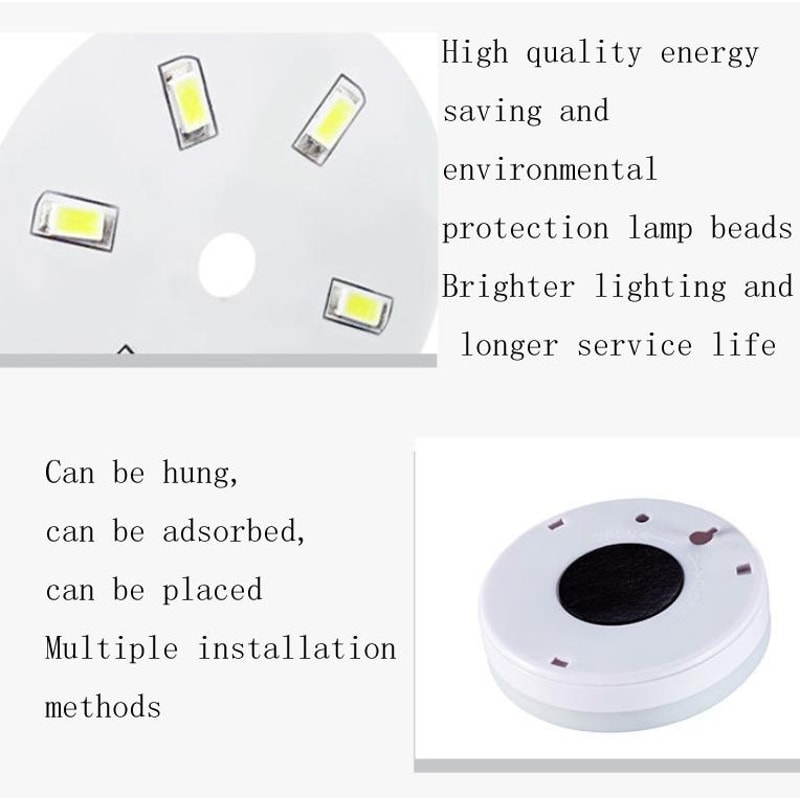 Smart Motion Sensor Night Light Rechargeable LED Bedside Lamp For Bedroom Hallway 6