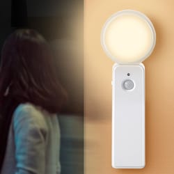 smart motion sensor night light usb rechargeable led closet light