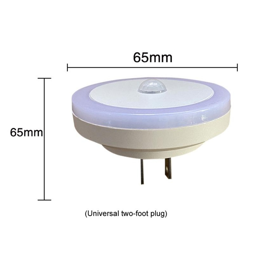 Smart PlugIn Motion Sensor Night Light 3W LED Auto Infrared Bedroom Lamp 3