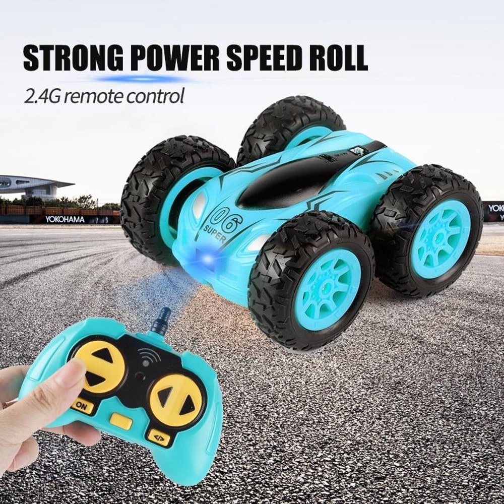 Double Sided Remote Control Car High Speed Mini RC Stunt Car Flip Toy For Kids 3