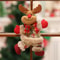 Festive Dancing Reindeer Christmas Ornament Plush Hanging Tree Decoration