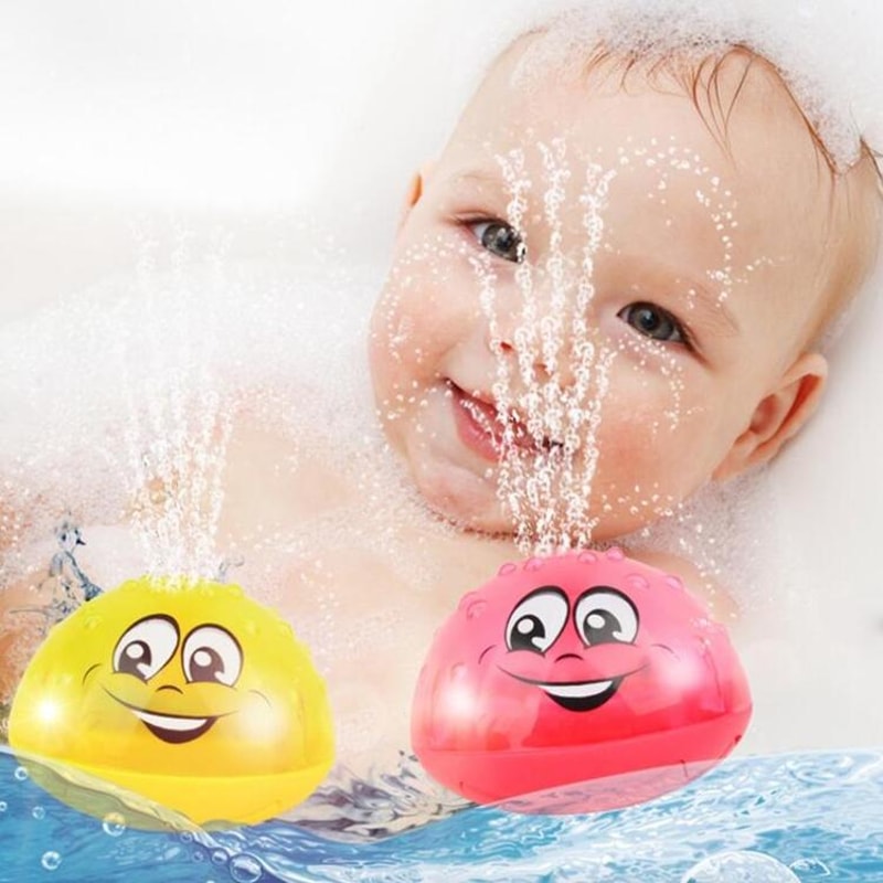 Baby Bath Sprinkler Ball Toy With Lights And Music For Fun Water Play 5