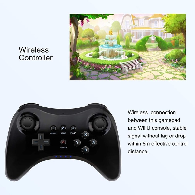 High Performance Wireless Pro Controller For Nintendo Wii U Gaming Console 5