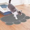 ClawShaped Cat Litter Mat NonSlip PVC Litter Trapping Mat For Floors Gray 0