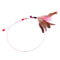 Interactive Cat Feather Wand Toy With Steel Wire Teaser Durable Kitten Play Stick 0