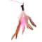 Interactive Cat Feather Wand Toy With Steel Wire Teaser Durable Kitten Play Stick 1