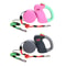 Dual Retractable Dog Leash For 2 Dogs With One Touch Control And Comfort Grip 0