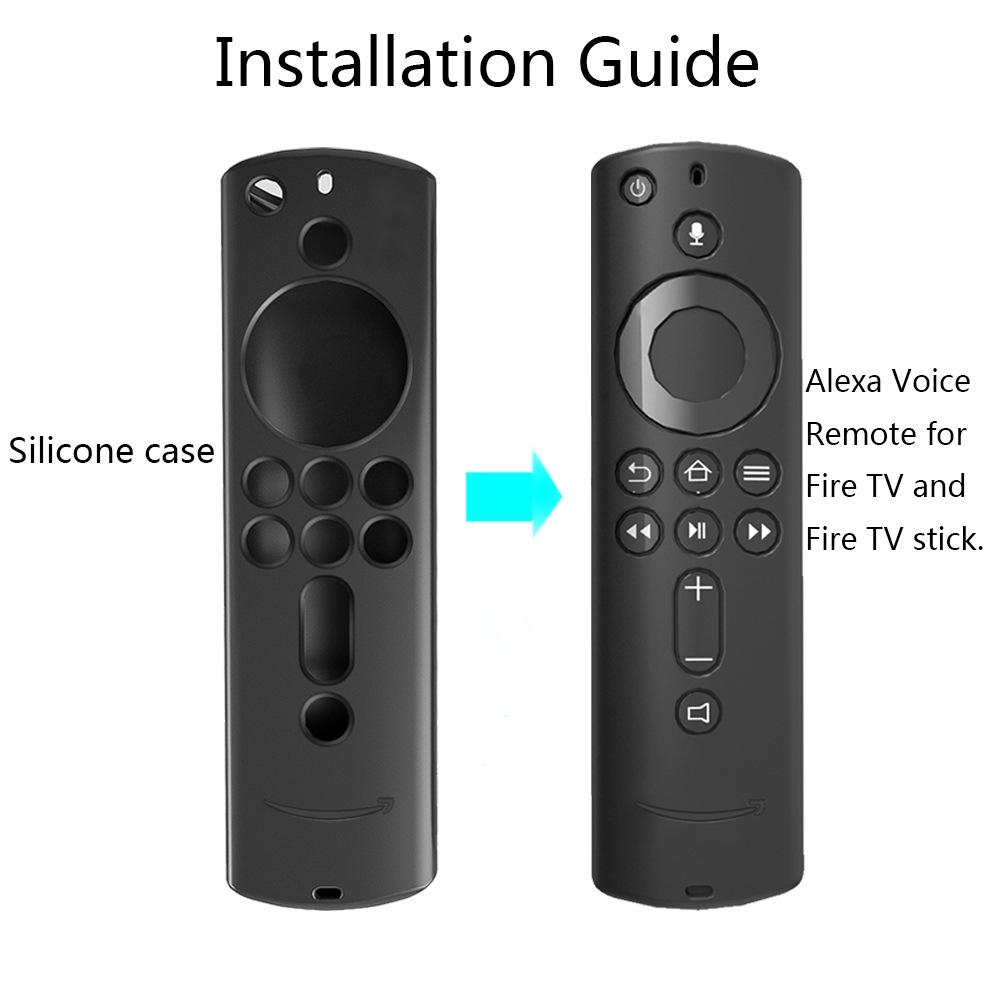 Silicone Remote Cover For Fire TV Remote Non Slip Washable Protective Case 1