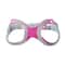 Breathable Rhinestone Small Dog Harness In Magenta PU Leather 1