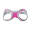 Breathable Rhinestone Small Dog Harness In Magenta PU Leather 1