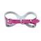 Breathable Rhinestone Small Dog Harness In Magenta PU Leather 4