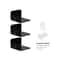Wall Mount Acrylic Shelf for Security Camera and Router Small Organizer Bracket