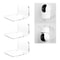 Wall Mount Acrylic Shelf for Security Camera and Router Small Organizer Bracket