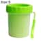 Portable Dog Paw Cleaner Cup For Small Pets With Soft Silicone Bristles 3
