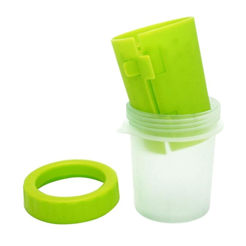 Portable Dog Paw Cleaner Cup For Small Pets With Soft Silicone Bristles 2