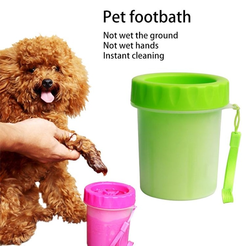 Portable Dog Paw Cleaner Cup For Small Pets With Soft Silicone Bristles 6