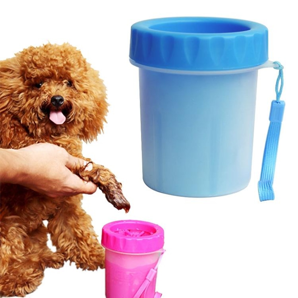 Portable Dog Paw Cleaner Cup For Small Pets With Soft Silicone Bristles 9