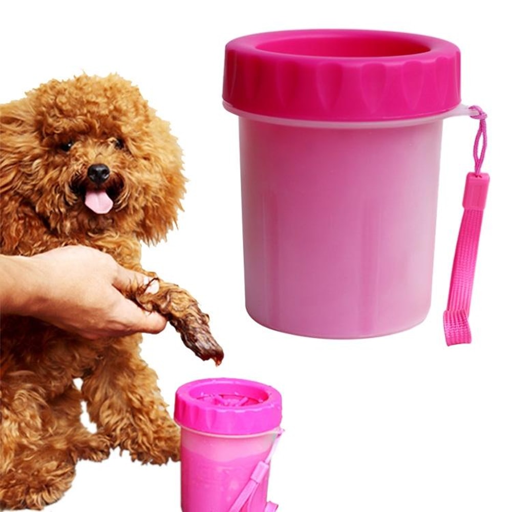 Portable Dog Paw Cleaner Cup For Small Pets With Soft Silicone Bristles 10