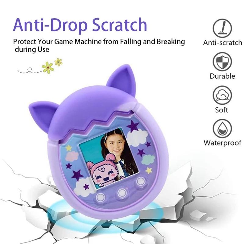 Cute Silicone Tamagotchi Pix Case Shockproof Protective Cover Anti Slip Cartoon Sleeve