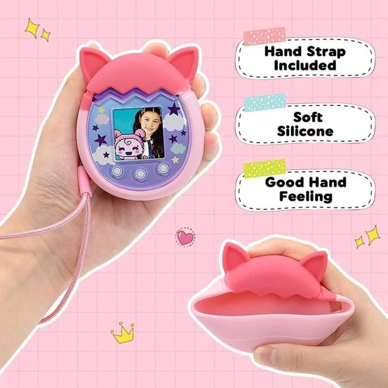 Cute Silicone Tamagotchi Pix Case Shockproof Protective Cover Anti Slip Cartoon Sleeve
