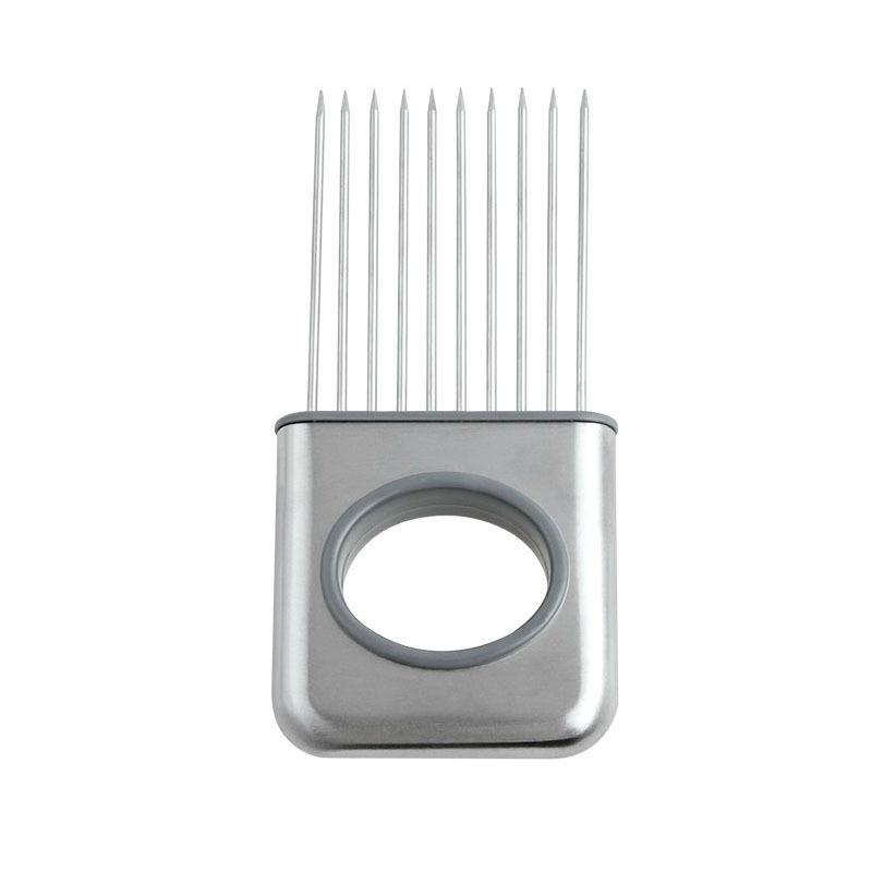 SafeSlice Stainless Steel Onion Holder For Slicing And Meat Tenderizer Tool 2
