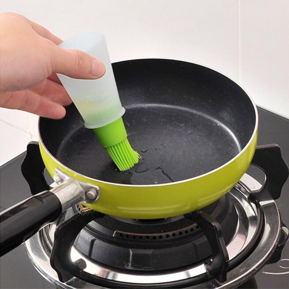 Silicone Oil Brush Bottle For BBQ Baking And Everyday Cooking 0
