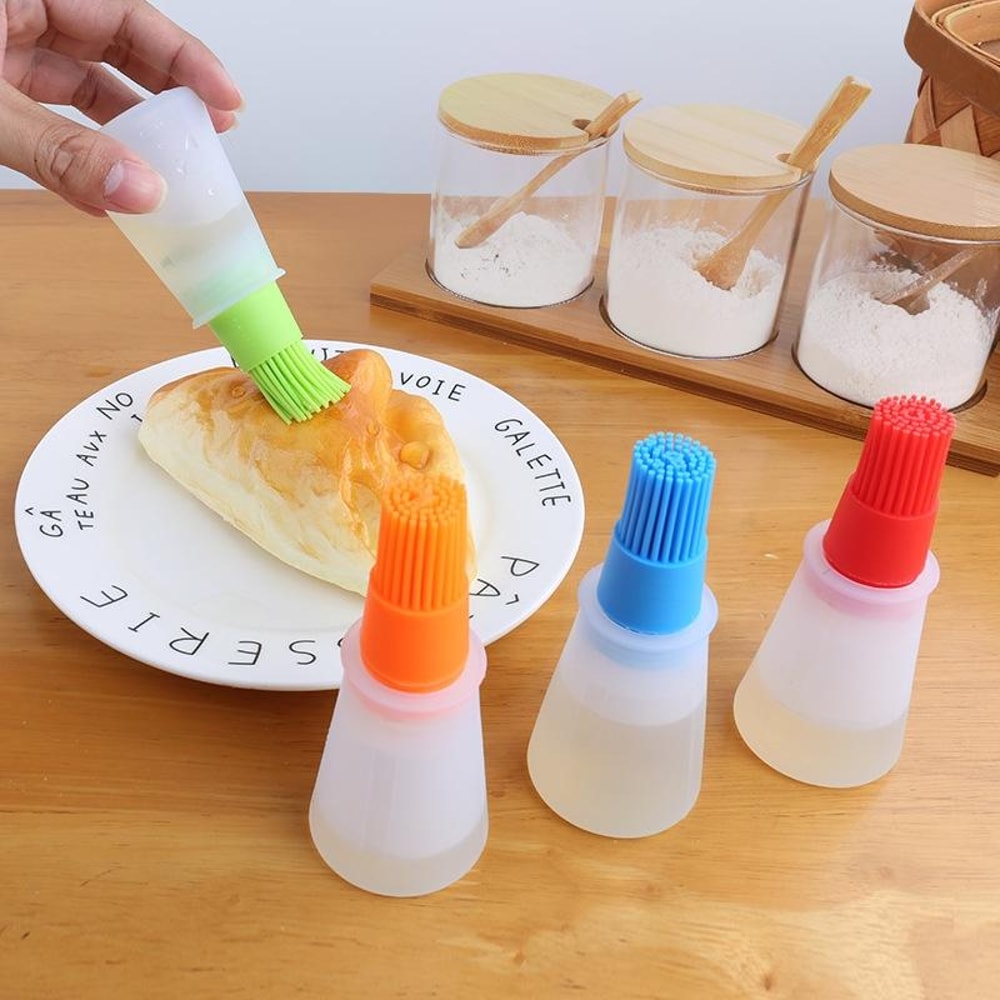 Silicone Oil Brush Bottle For BBQ Baking And Everyday Cooking 11