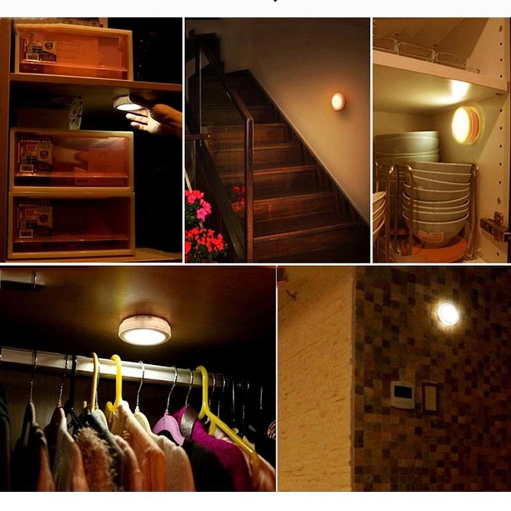 Rechargeable LED Night Light With Remote Control Warm White Cabinet Light 3