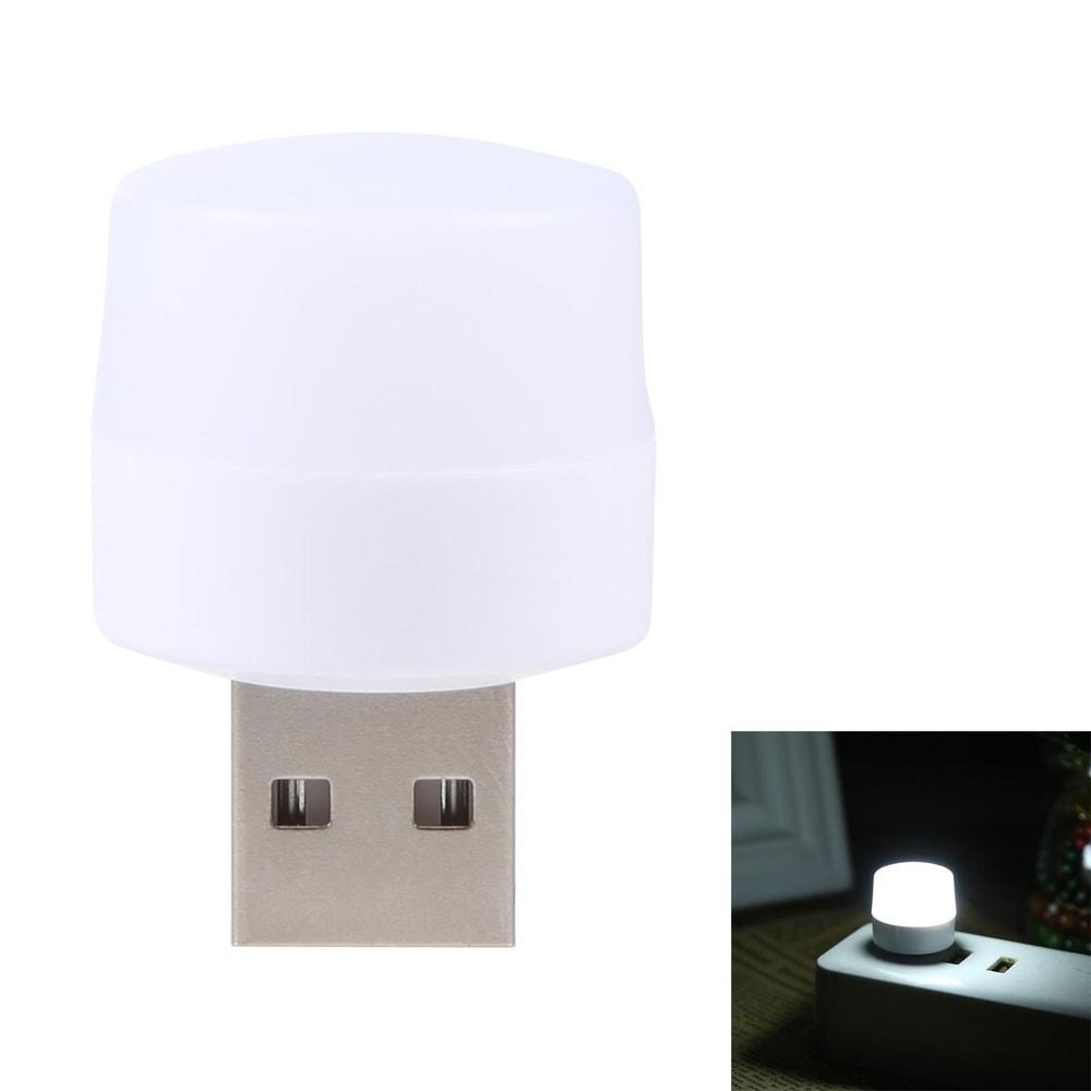 Portable USB Night Light Mini LED Lamp With Warm White Light For Travel And Bedside 2