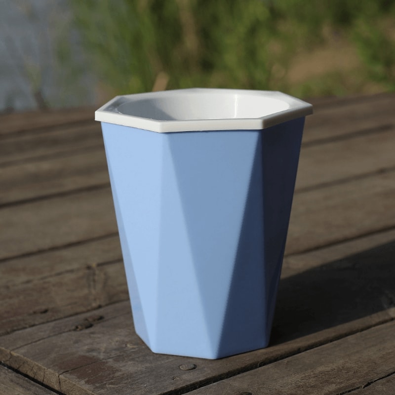 Self Watering Flower Pot Diamond Planter Indoor Outdoor Plastic Plant Pot 5