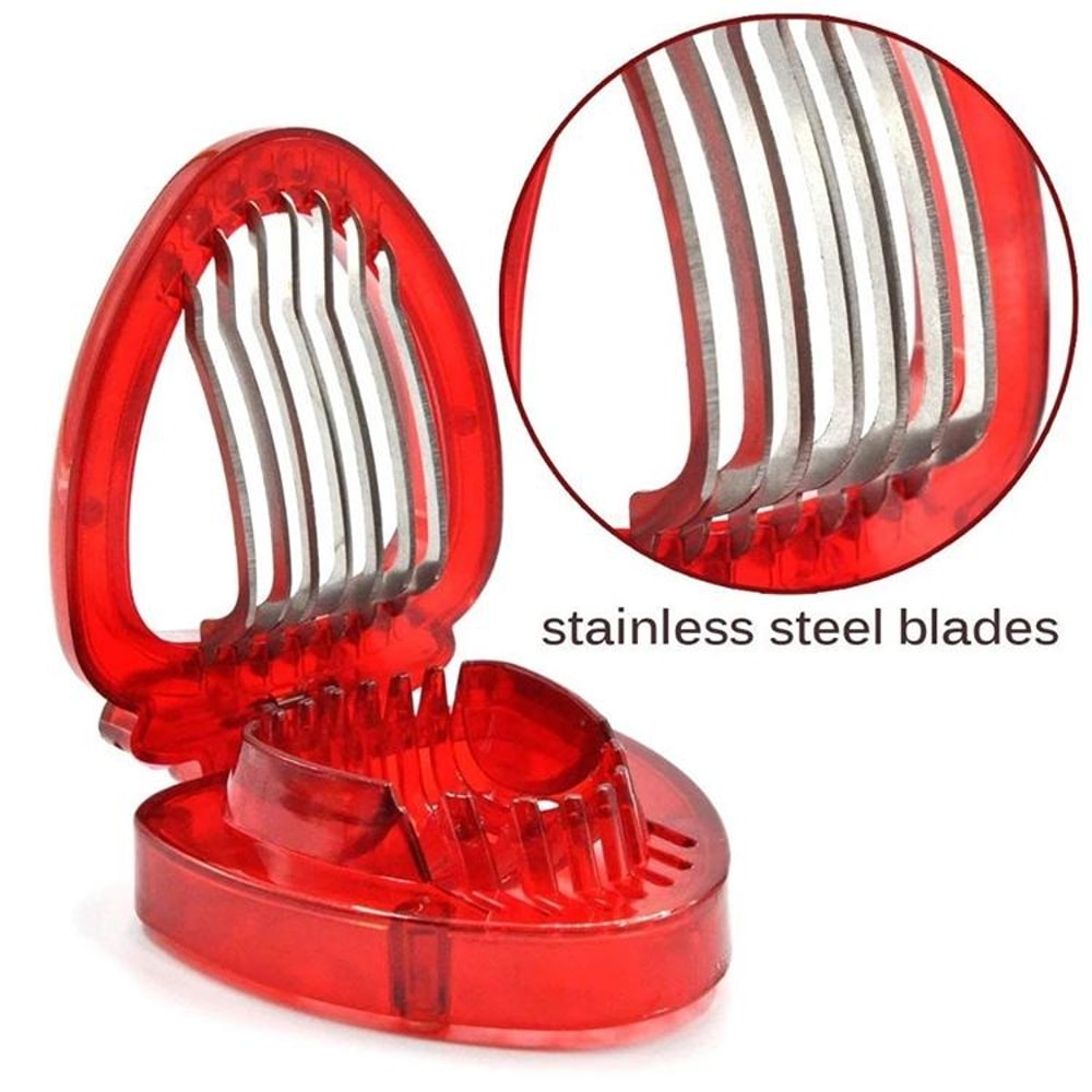 Strawberry Slicer Fruit Cutter Kitchen Gadget For Even Dessert Toppings 3