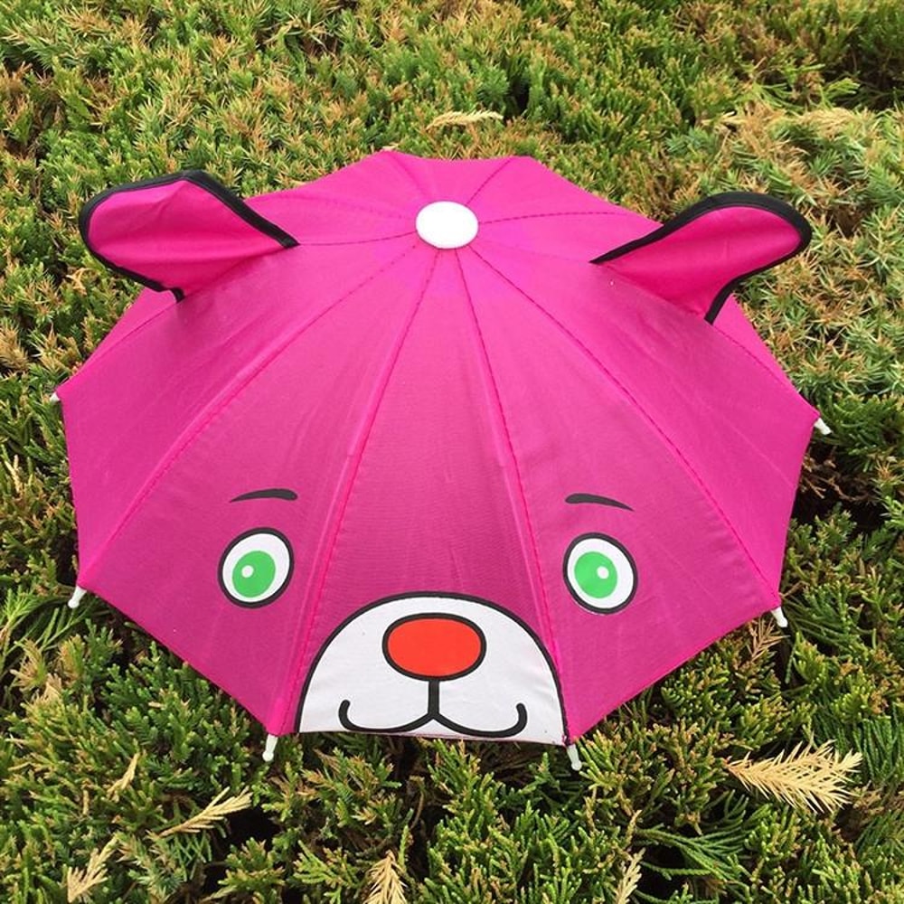 Kids Cartoon Animal Umbrella Toy Decorative Long Handle Prop Umbrella 4