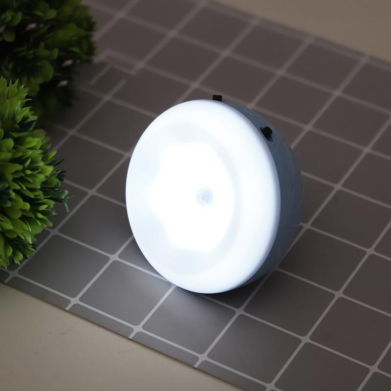 Smart Motion Sensor LED Night Light Magnetic Rechargeable Wall Lamp 9