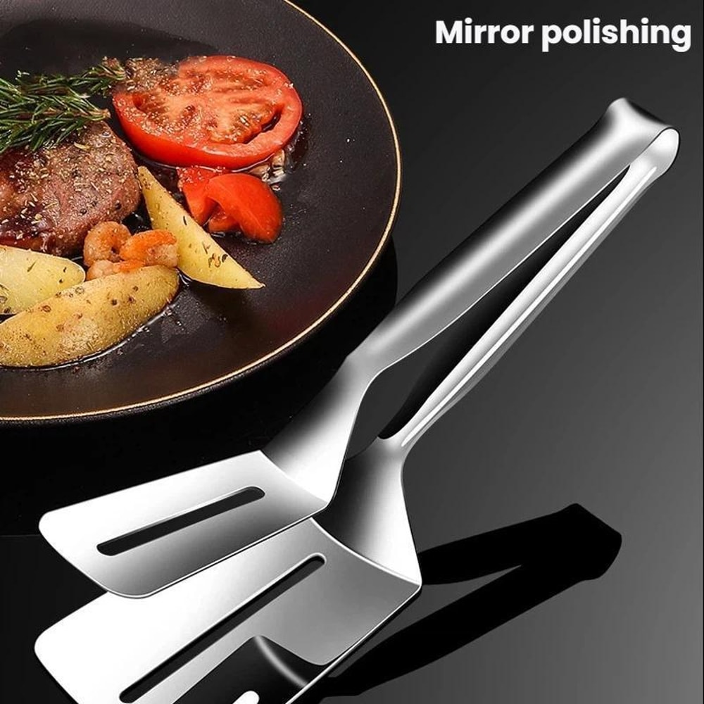 Stainless Steel Steak Tongs Heavy Duty Kitchen Food Tongs for BBQ Serving and Cooking