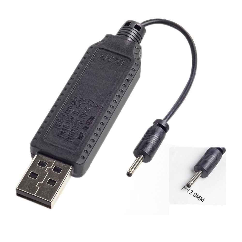 Lithium Battery Charging Cable with Reverse Polarity Protection USB Safe Power Connector
