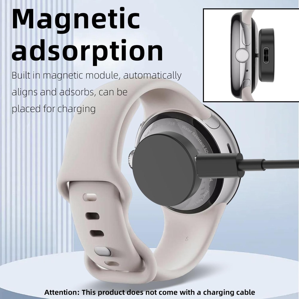 Portable USB C Charger For Pixel Watch 3 2 Magnetic Fast Charging Adapter 4