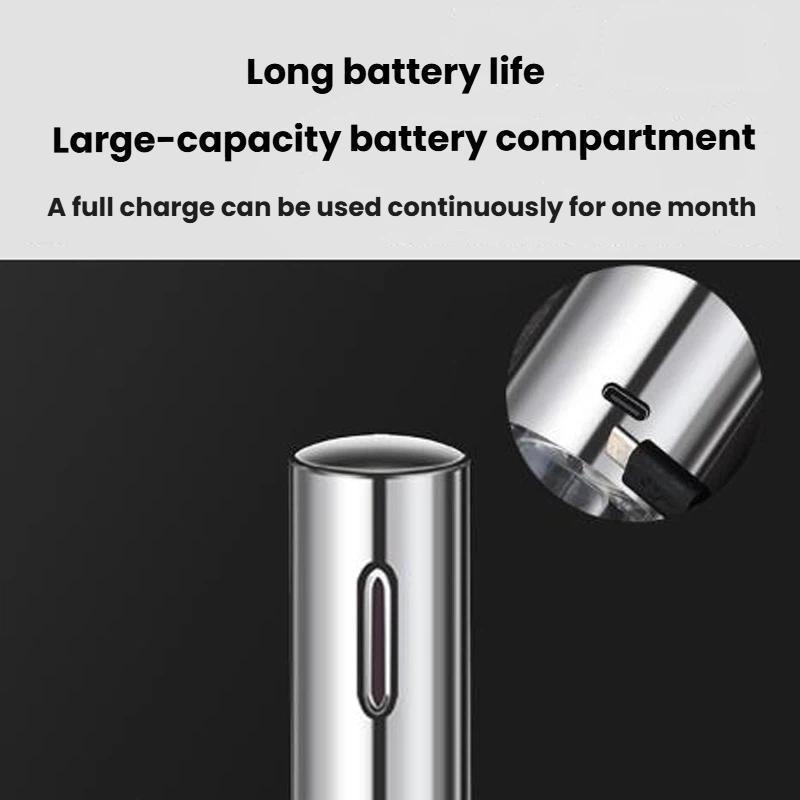 Automatic Electric Wine Opener Set With Foil Cutter Stainless Steel Cork Remover 6