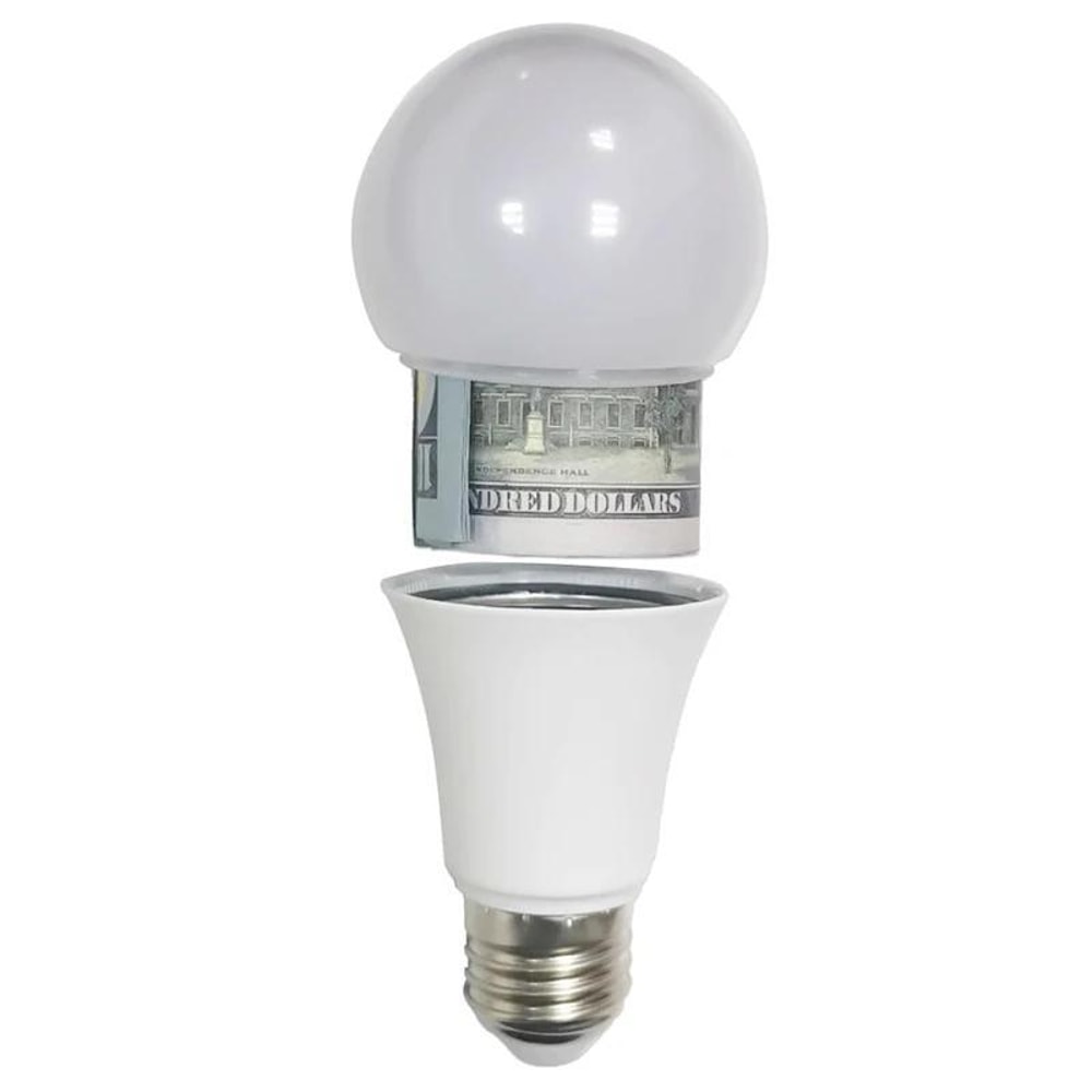 Creative Light Bulb Piggy Bank Storage Box For Coins Cash And Small Items 6