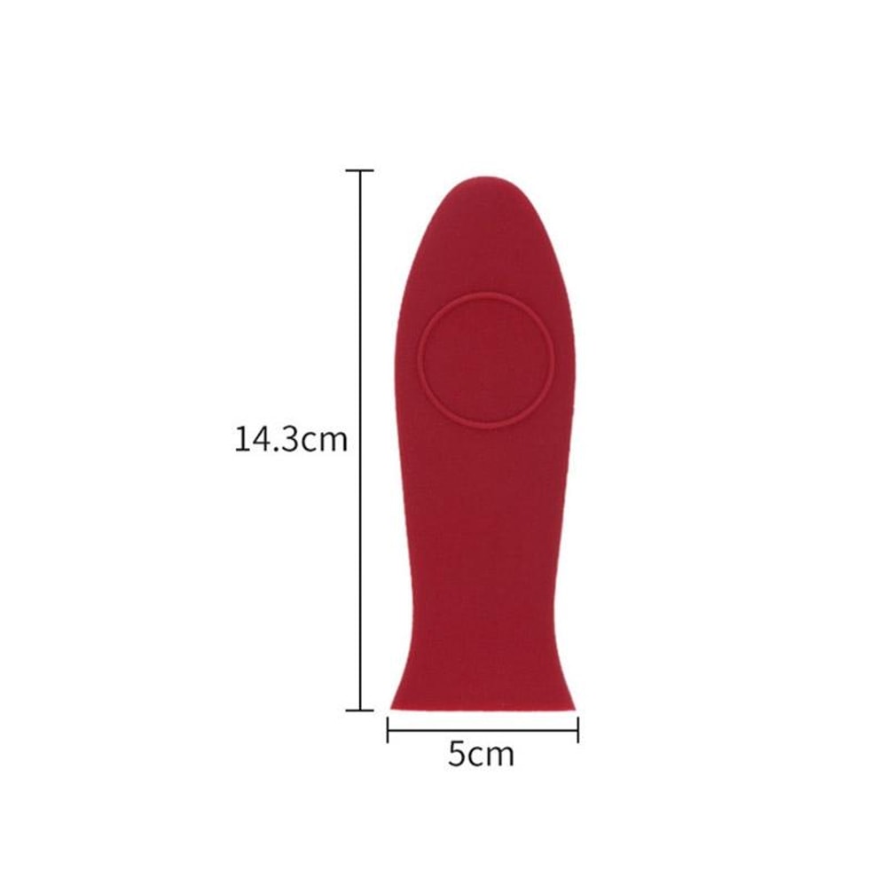 Red Silicone Pot Handle Cover For Kitchen Pots And Pans With Soft Nonslip Grip 6