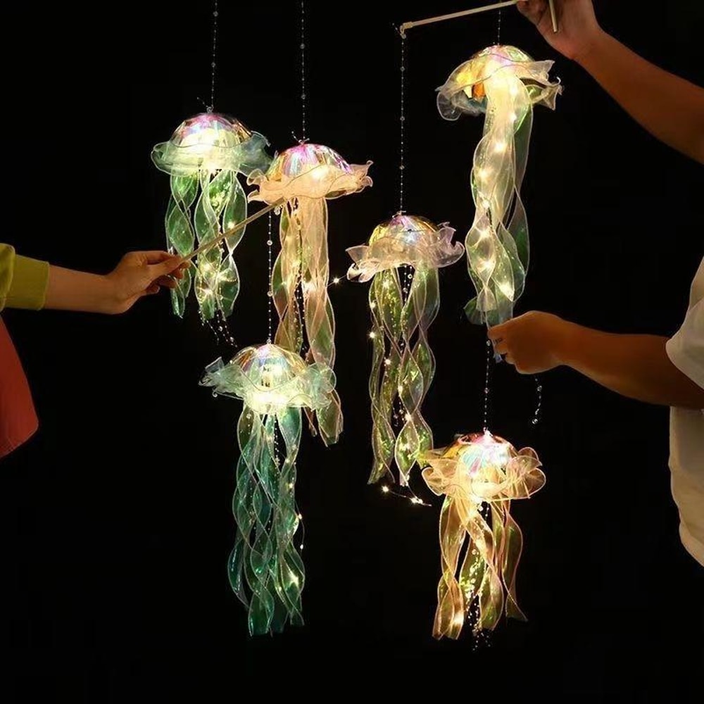 Jellyfish Lamp LED Night Light Ambient Mood Decor for Bedroom Kids Room