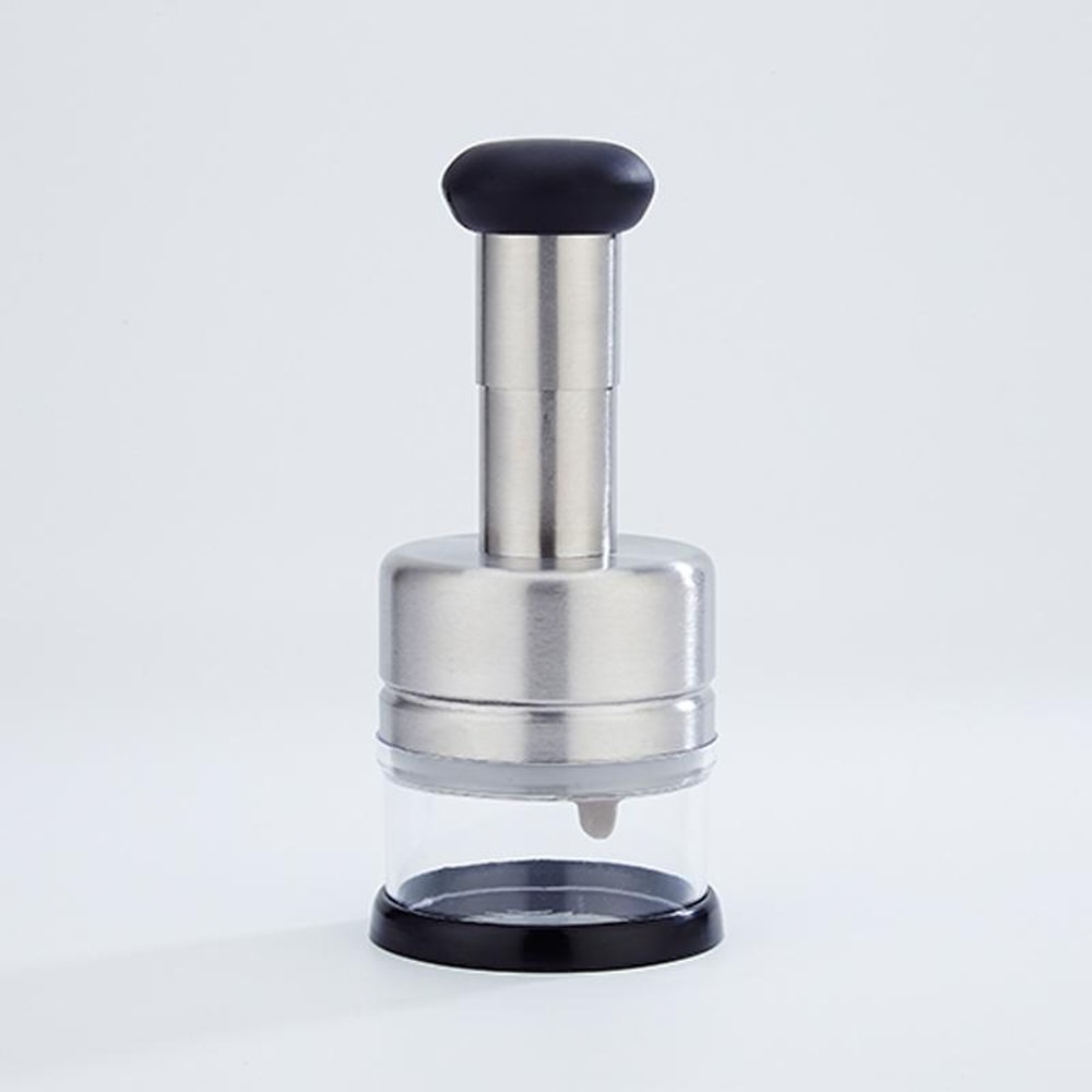Stainless Steel Garlic Press and Onion Chopper Manual Vegetable Cutter