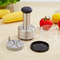 Stainless Steel Garlic Press and Onion Chopper Manual Vegetable Cutter
