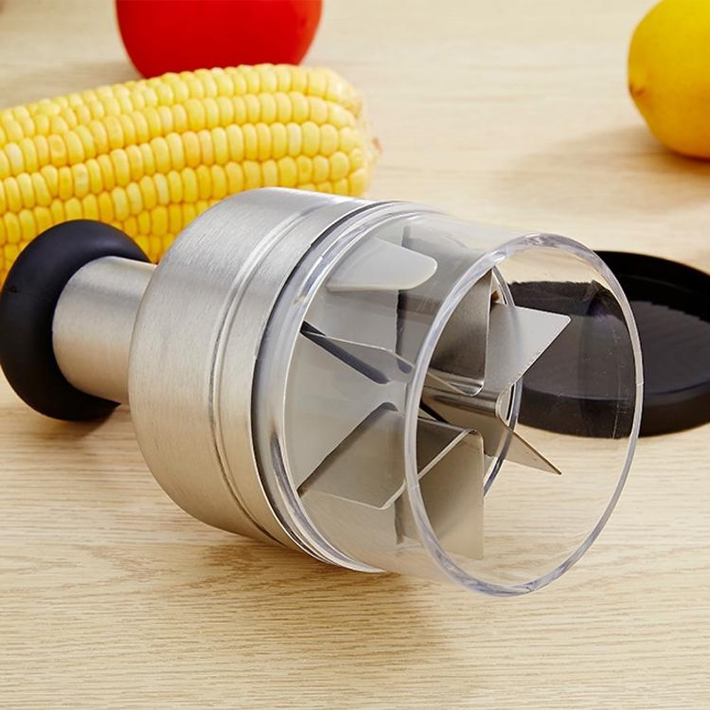 Stainless Steel Garlic Press and Onion Chopper Manual Vegetable Cutter