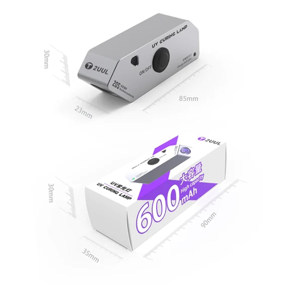 Portable UV Curing Lamp for Glue Fast Dry High Power LED Repair Light USB Rechargeable