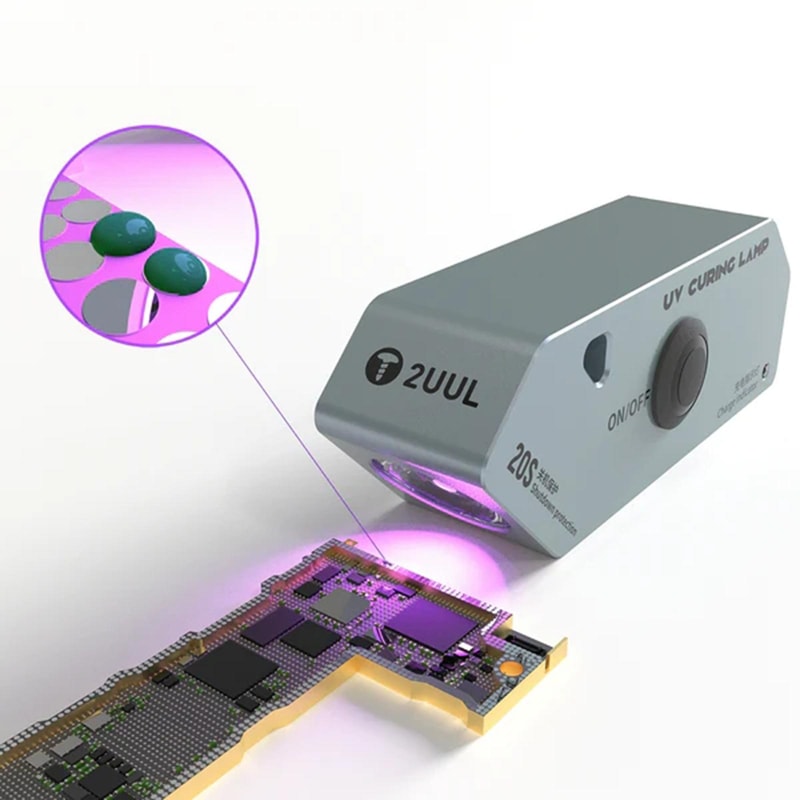 Portable UV Curing Lamp for Glue Fast Dry High Power LED Repair Light USB Rechargeable