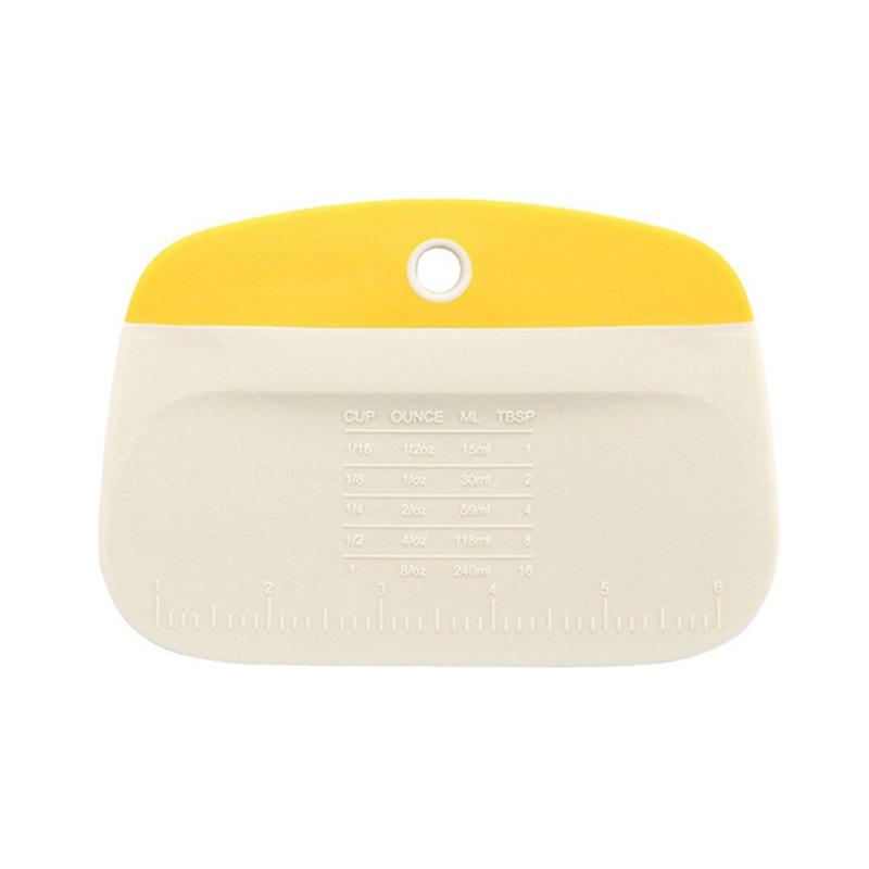 Yellow Plastic Dough Scraper Bench Scraper For Baking And Pasta Prep 6