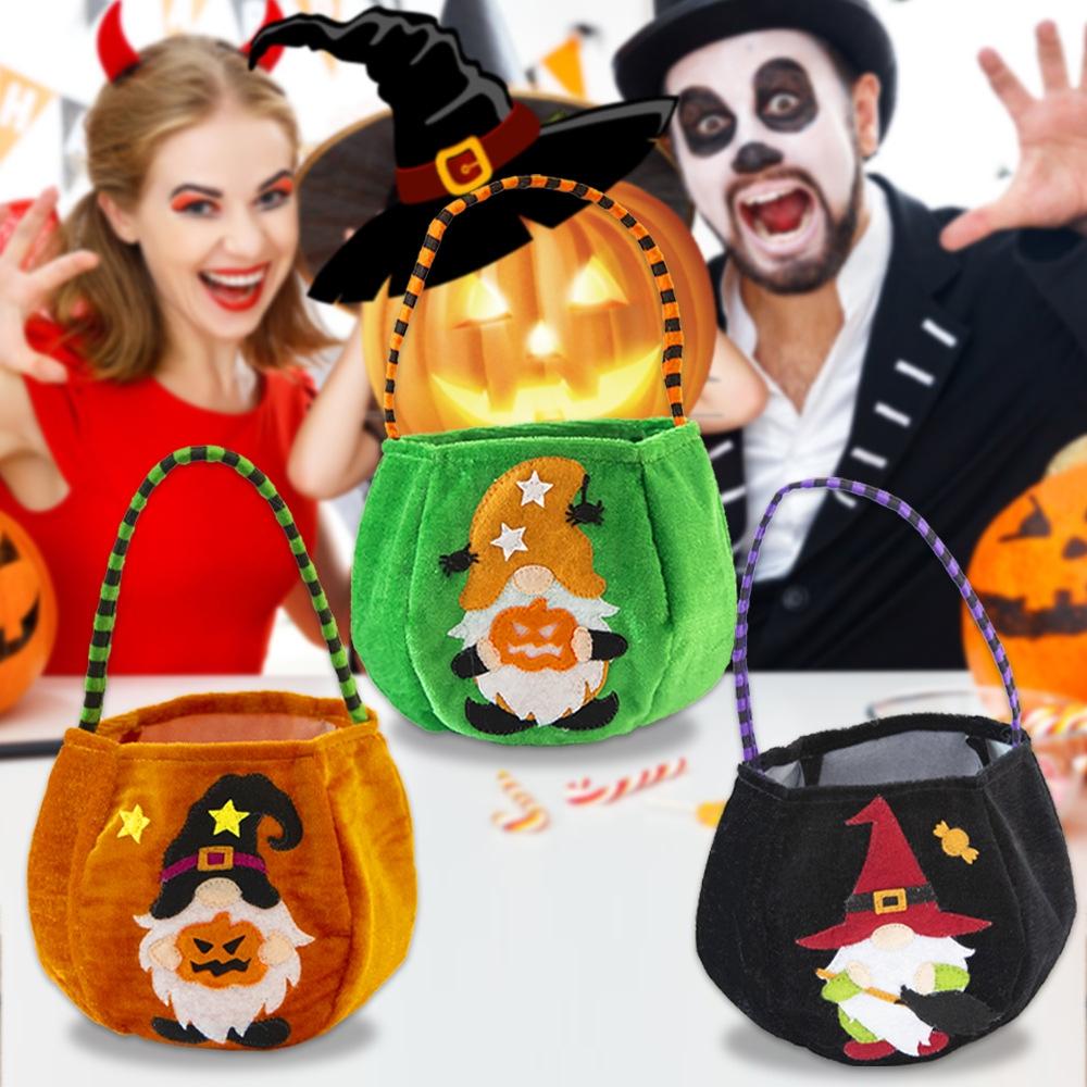 Halloween Candy Gift Bag Reusable Trick or Treat Tote with Large Capacity
