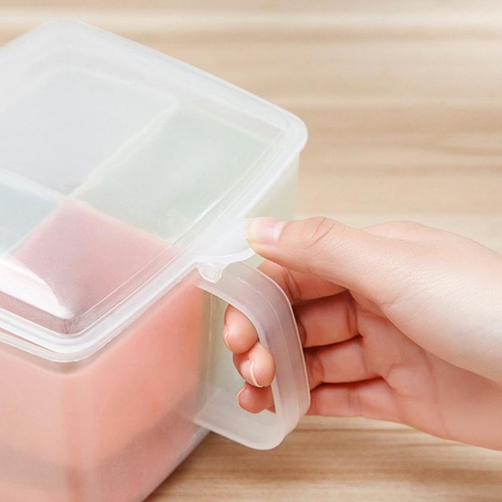 Round Compartment Spice Box With Spoon And Lid 4