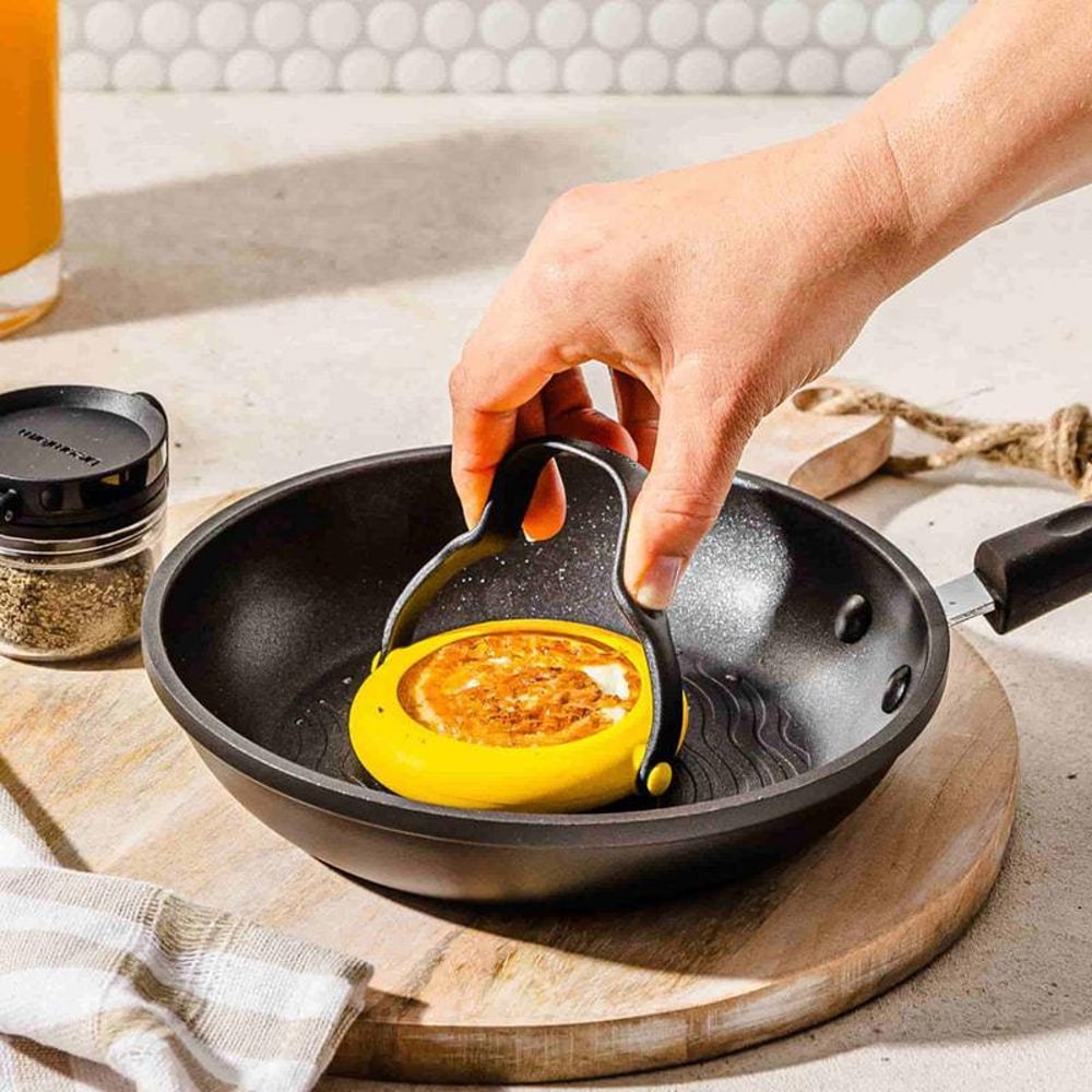 Round Silicone Egg Ring Mold for Pancakes Omelettes and Breakfast Sandwiches