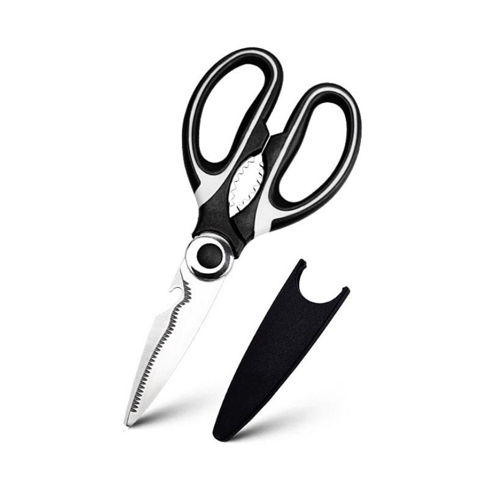 Multifunctional Kitchen Scissors With Food Clamp Heavy Duty Kitchen Scissors Stainless Steel 2